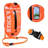 Bezpečnostná bójka na plávanie, nafukovacia bójka 2v1 Majestic Sport STICKY 20L Bezpečnostná bójka na plávanie, nafukovacia bójka 2v1 Majestic Sport STICKY 20L
