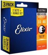 ELIXIR 16542 LIGHT SET 3X10-46 NW 3-BALENIE STRUN ELIXIR 16542 LIGHT SET 3X10-46 NW 3-BALENIE STRUN