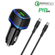 BZ14A PD20W QC3.0 USB nabíjačka + kábel PD typu C BZ14A PD20W QC3.0 USB nabíjačka + kábel PD typu C