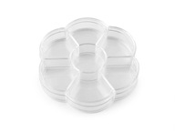 Organizačná nádoba FLOWER s priehradkami 10cm Organizačná nádoba FLOWER s priehradkami 10cm
