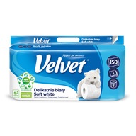 Toaletný papier Velvet Gently White, 8 roliek