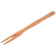 Drevená vidlička na čerešňu, 2 zubové lyžičky 25 cm