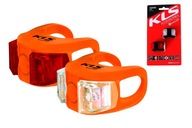 BIKE LIGHT SADA KELLYS KLS TWINS oranžová