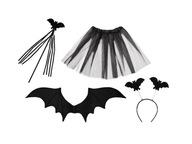 Súprava halloweenskych kostýmov netopier Súprava halloweenskych kostýmov netopier