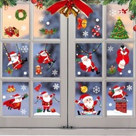 Vianočné ozdoby na okná darček na Vianoce 8 ks.