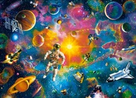 PUZZLE 200 SPACE PLANET ASTRONAUT 7+ KOLEČKO PUZZLE 200 SPACE PLANET ASTRONAUT 7+ KOLEČKO