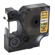 Páska pre DYMO D1 45813 19 mm zlatá/čierna Páska pre DYMO D1 45813 19 mm zlatá/čierna