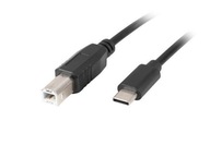LANBERG KÁBEL USB-C -> USB-B M/M 2.0 3M FERRYT LANBERG KÁBEL USB-C -> USB-B M/M 2.0 3M FERRYT