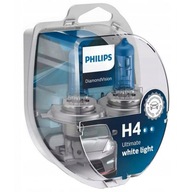 H4 PHILIPS DIAMOND VISION STUDENÁ BIELA ​​5000K XENON