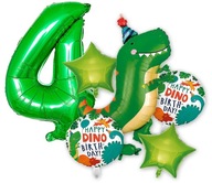 FÓLIOVÝ BALÓN ČÍSLO 4 ŠTYRI ROKY DINOSAUR ŠTVRTÉ NARODENINY BALÓNY HELUM DINO FÓLIOVÝ BALÓN ČÍSLO 4 ŠTYRI ROKY DINOSAUR ŠTVRTÉ NARODENINY BALÓNY HELUM DINO