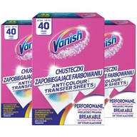 Vanish Color Catching Wipes 40 umytí x3 Vanish Color Catching Wipes 40 umytí x3