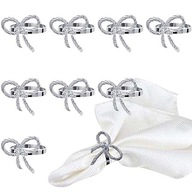 10x Svadobné prstene RINGS krúžky na obrúsky