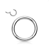 Titánový náušnicový segment CLICKER strieborný 1,0/6 Titánový náušnicový segment CLICKER strieborný 1,0/6