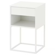 IKEA VIKHAMMER Nočný stolík, biely 40x39 cm