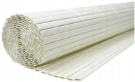 MAT PVC bambus 1,5x3 BIELY ovál