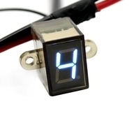 12V digitálny LED motocykel 0-6 ukazovateľ prevodového stupňa