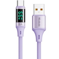 MCDODO DIGITAL PRO USB TYP C KÁBEL 5A 66W 1,2M