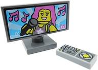 Televízor s diaľkovým ovládaním - vyrobený z kociek LEGO Televízor s diaľkovým ovládaním - vyrobený z kociek LEGO