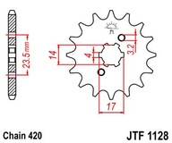 JT JTF1129.12 PREDNÉ OZUBENÉ KOLO JT JTF1129.12 PREDNÉ OZUBENÉ KOLO