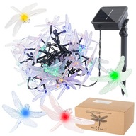Solárne záhradné lampy, vážky, 6,5 m, 30 LED, viacfarebné Solárne záhradné lampy, vážky, 6,5 m, 30 LED, viacfarebné