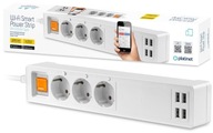 SMART POWER STRIP WIFI USB predlžovací kábel 1,8m