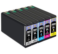 5x T7891 ATRAMENT PRE EPSON WF-5620DWF WF-5690DWF XXL 5x T7891 ATRAMENT PRE EPSON WF-5620DWF WF-5690DWF XXL