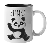 Vtipný hrnček panda nápad čierny stred Vtipný hrnček panda nápad čierny stred