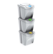 Sada košov pre segregáciu Sortibox 3x25L Gray White White