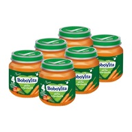 BoboVita Fruits Jablká s mrkvou SET 6x125g BoboVita Fruits Jablká s mrkvou SET 6x125g