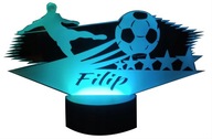 3D LED LAMPA S DIAĽKOVÝM FUTBALOVÝM HRÁČOM S NÁZVOM DARČEKA 3D LED LAMPA S DIAĽKOVÝM FUTBALOVÝM HRÁČOM S NÁZVOM DARČEKA