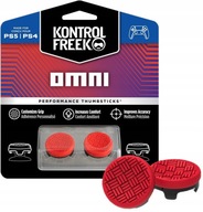 KRYTY GOMBÍKA PLAYSTATION PS4 PS5 KONTROLFREEK OMNI ČERVENÁ KRYTY GOMBÍKA PLAYSTATION PS4 PS5 KONTROLFREEK OMNI ČERVENÁ