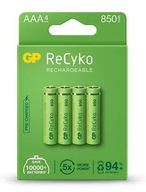 GP ReCyko AAA batérie 850mAh 4 ks. GP ReCyko AAA batérie 850mAh 4 ks.