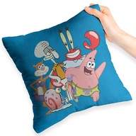 MODRÝ VANKÚŠ PRE DARČEK VANÚŠIKU SPONGEBOB + TEXT ZADARMO MODRÝ VANKÚŠ PRE DARČEK VANÚŠIKU SPONGEBOB + TEXT ZADARMO