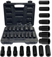 NÁRAZOVÉ ZÁSUVKY 1/2' DLHÝ SADA 10-32MM CR-MO NÁRAZOVÉ ZÁSUVKY 1/2' DLHÝ SADA 10-32MM CR-MO