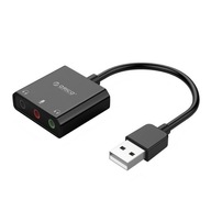 Orico SKT3-BK-BP externá zvuková karta USB-A,