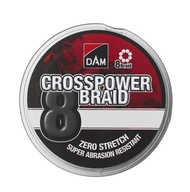 DAM Crosspower 8-braid 0,13 mm/150 m šedá DAM Crosspower 8-braid 0,13 mm/150 m šedá