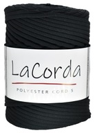 La Corda Polyester Cord 5mm 110M Farba 160 Čierna polyester polyesterový kábel La Corda Polyester Cord 5mm 110M Farba 160 Čierna polyester polyesterový kábel