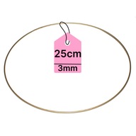 Obručový kovový lapač snov makramé zlatý kruh 25cm Obručový kovový lapač snov makramé zlatý kruh 25cm