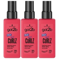 Got2b Got Curlz sprej na melírovanie kučeravých vlasov 3x150ml Got2b Got Curlz sprej na melírovanie kučeravých vlasov 3x150ml