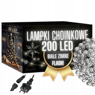 OSVETLENIE VIANOČNÉHO STROMU 200 LED STUDENÝ BIELY BLESK VONKAJŠIE VNÚTORNÉ OSVETLENIE VIANOČNÉHO STROMU 200 LED STUDENÝ BIELY BLESK VONKAJŠIE VNÚTORNÉ