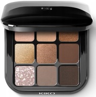 KIKO MILANO Glamour Multi Finish paletka 9 očných tieňov 01 Earth Tones KIKO MILANO Glamour Multi Finish paletka 9 očných tieňov 01 Earth Tones
