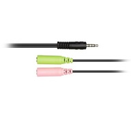 Reinston minijack audio adaptér - 2x 3,5 mm 0,1 m Reinston minijack audio adaptér - 2x 3,5 mm 0,1 m