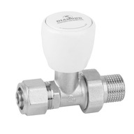 Priamy radiátorový ventil 1/2 palca pre PEX 16 mm Priamy radiátorový ventil 1/2 palca pre PEX 16 mm
