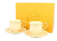 Sada krémových porcelánových pohárov Clark Duo Sada krémových porcelánových pohárov Clark Duo
