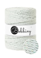 Bobbiny Macrame šnúra 5mm 3vrstvá lesklá zelená Bobbiny Macrame šnúra 5mm 3vrstvá lesklá zelená