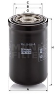 Hydraulický filter MANN-FILTER WH 945/4