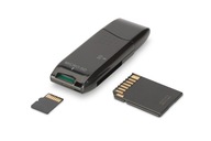 ČÍTAČKA PAMÄŤOVÝCH KARIET DIGITUS MICRO SD MINI SD USB ČÍTAČKA PAMÄŤOVÝCH KARIET DIGITUS MICRO SD MINI SD USB
