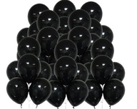 ČIERNE balóniky 100 kusov pastelové Sliepočka narodeniny