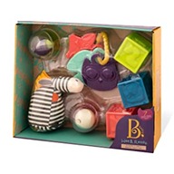 B.Toys Sada hrkálok, senzorických hryzátka, loptičiek, mäkkých zebričiek B.Toys Sada hrkálok, senzorických hryzátka, loptičiek, mäkkých zebričiek