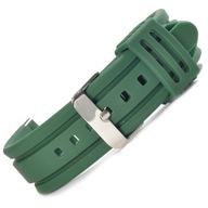 SILIKÓNOVÝ GUMOVÝ REMÍN NA HODINKY, ZELENÝ, 24mm SILIKÓNOVÝ GUMOVÝ REMÍN NA HODINKY, ZELENÝ, 24mm